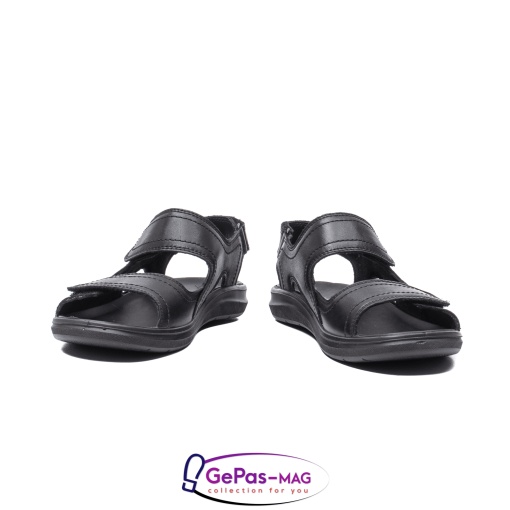 Sandale de barbat, piele naturala, IC702730 Negru - Img 5