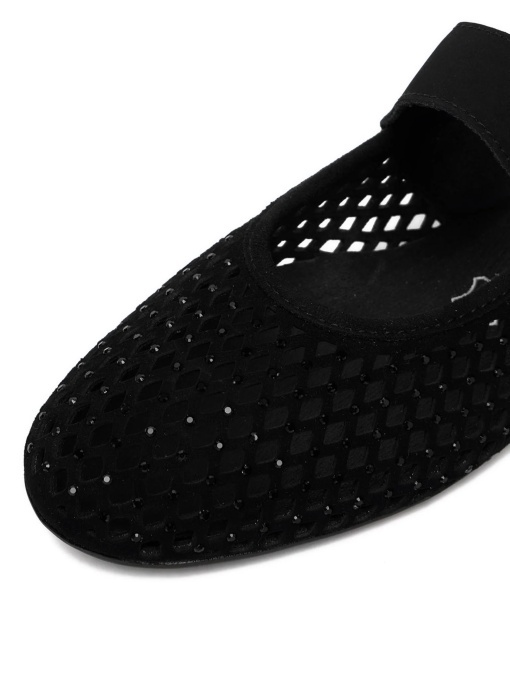 Balerini dama din piele naturala, Remonte D0K18-02, negru - Img 2