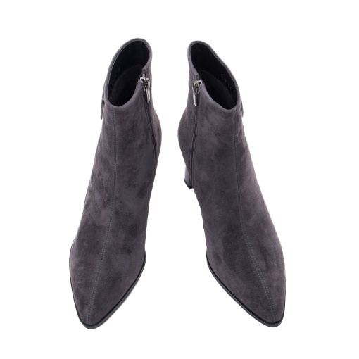 Botine dama din piele intoarsa, Epica 1K390003A 51-I, gri inchis - Img 4