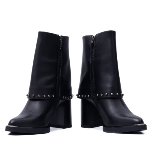 Botine dama din piele naturala, Epica 3V1244-S791-G6 01-N, negru - Img 5