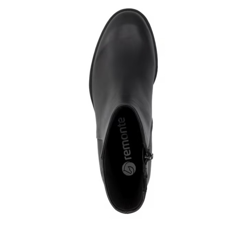 Botine dama din piele naturala intoarsa, Remonte D3U73-00, negru - Img 6