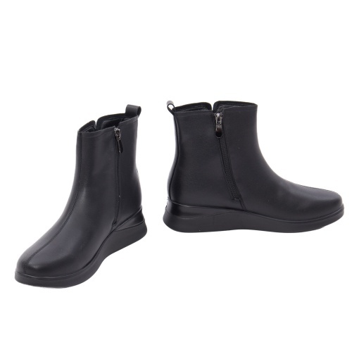 Botine dama din piele naturala, PASS Collection 1HJ90011B 01-N, negru - Img 3