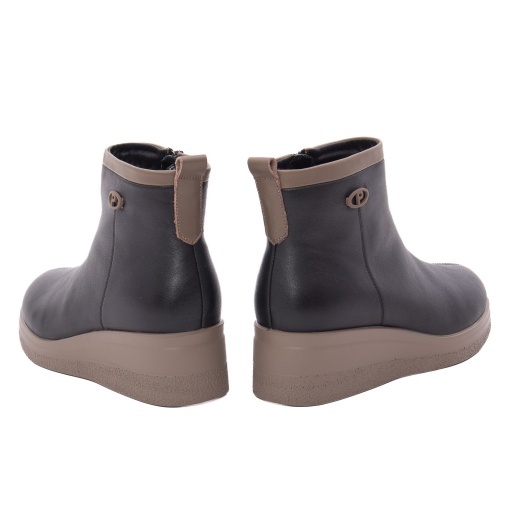 Botine dama din piele naturala, PASS Collection 1J970010A 01-N, negru - Img 5