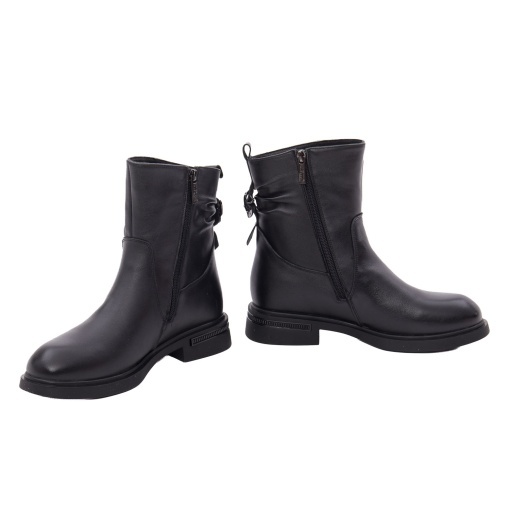 Botine dama din piele naturala, PASS Collection 1X490028A 01-N, negru - Img 3