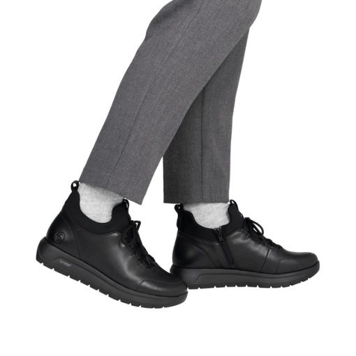 Botine dama din piele naturala, Remonte D2V06-00, negru - Img 2