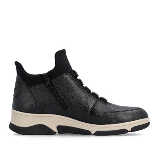 Botine dama din piele naturala, Rieker L5651-0, negru - Img 6