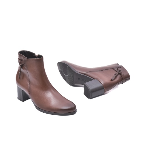 Botine dama, piele naturala, GB55692-24, maro - Img 5