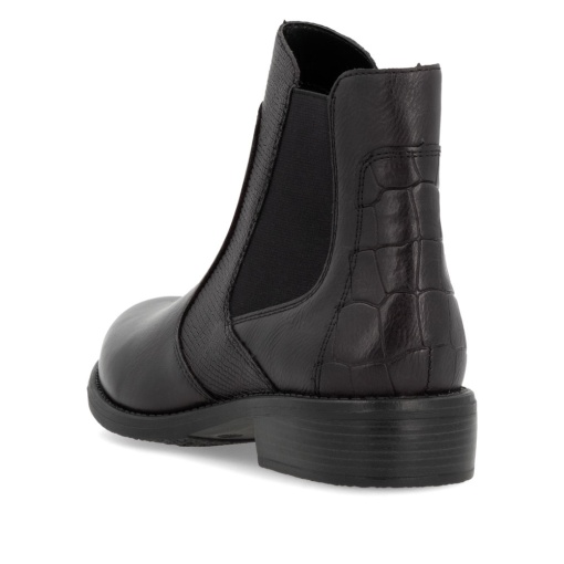 Botine din piele netedă cu imprimeu tip piele de sarpe D0F70-26 - Img 6