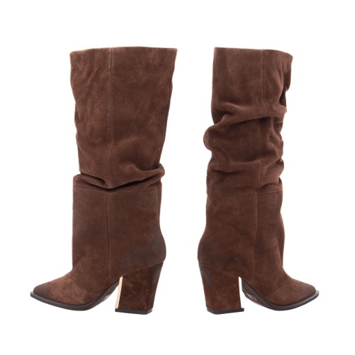 Cizme dama din piele naturala intoarsa, Alma En Pena I260755 CROSTA BRUSH CAMEL, camel - Img 6