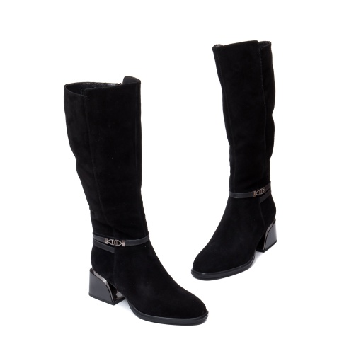 Cizme dama inalte cu toc modern, H3DL30030 01-I - Img 3