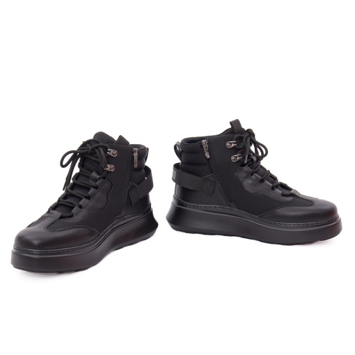 Ghete barbati din piele naturala, Gryxx 1J270017A 01-N, negru - Img 3