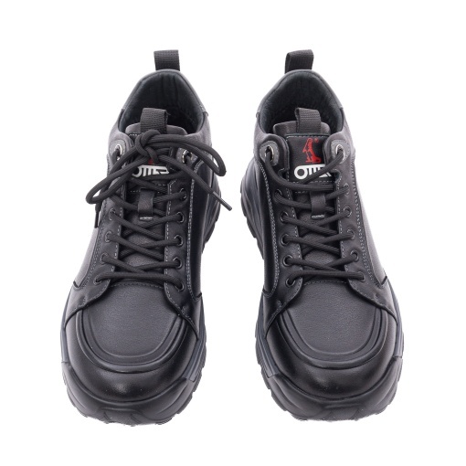 Ghete barbati din piele naturala, Otter 1CJ90019A 01-N, negru - Img 4