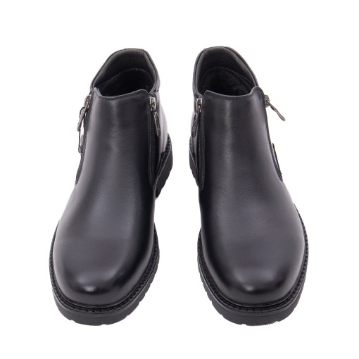 Ghete barbati din piele naturala, Otter 1DT90012A 01-N, negru - Img 4