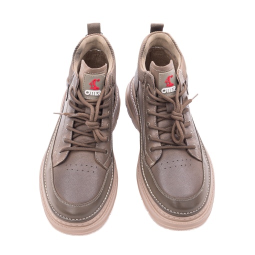 Ghete barbati din piele naturala, Otter 1E670008C 40-N, maro kaki - Img 5