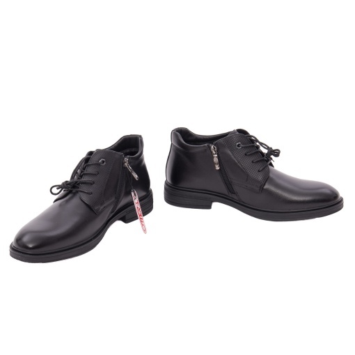 Ghete barbati din piele naturala, Otter 1E670017A 01-N, negru - Img 3