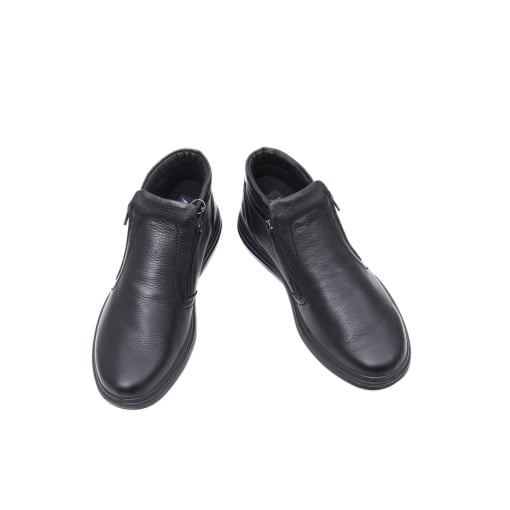 Ghete barbati piele, IC201488 01-N, negru - Img 2