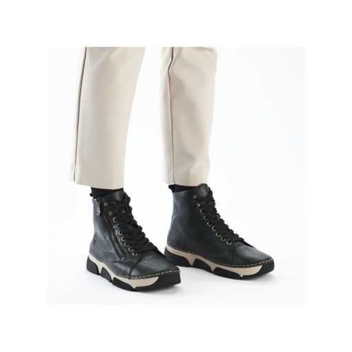Ghete casual dama, piele ecologica, 45920-54 - Img 2