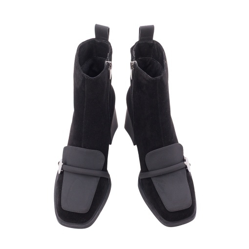Ghete dama din piele intoarsa, Epica 3V1216-S605-G5 01-I, negru - Img 5
