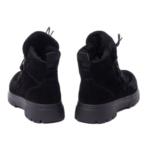 Ghete dama din piele naturala velur, Caprice 9-26255-45 004 BLACK SUEDE - Img 8