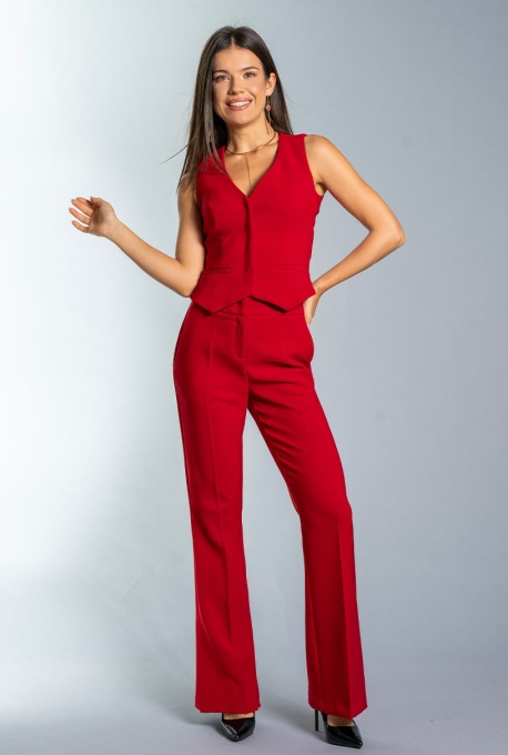 Pantaloni Ozana Editie Limitata, rosu - Img 2