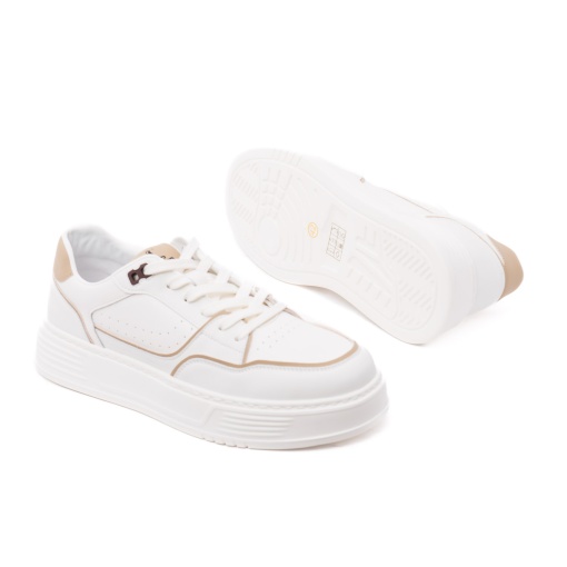 Pantofi bărbătești Otter 7FSN60005B 13-N din piele naturală, alb - Img 4