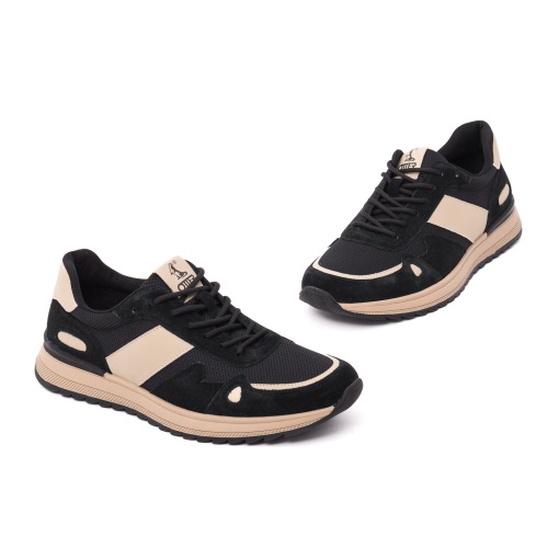 Pantofi bărbătești Otter E6E660005A L2-Z din material textil, negru - Img 2