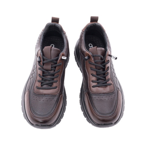 Pantofi barbati casual din piele mix, Otter 2D6103 02-Z, maro - Img 5