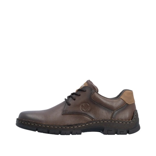 Pantofi barbati casual din piele naturala, Rieker 12213-25, maro - Img 7