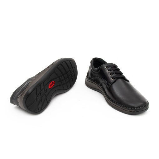 Pantofi barbati casual piele, LFX 918, negru - Img 4