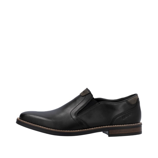 Pantofi barbati casual, piele naturala, 13557-00, negru - Img 6
