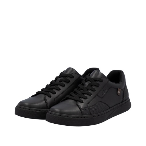 Pantofi barbati casual, piele naturala, B9912-00, negru - Img 3