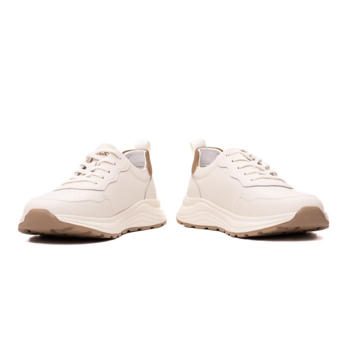 Pantofi barbati casual, piele naturala, V2V260001B-13, alb - Img 5