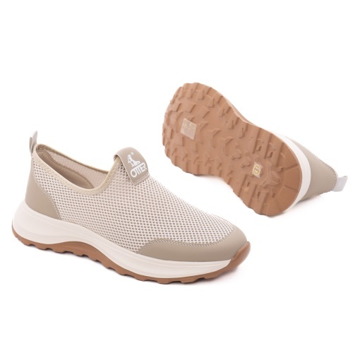 Pantofi barbati de vara din material textil, Otter V2V260003C 03-T, bej - Img 4