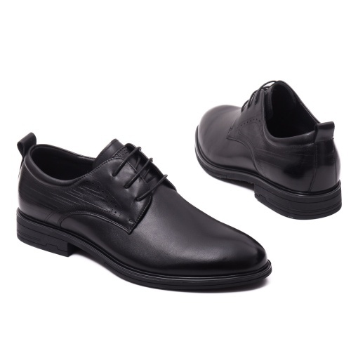 Pantofi barbati din piele naturala, Otter, E6E670004A 01-N, negru - Img 3