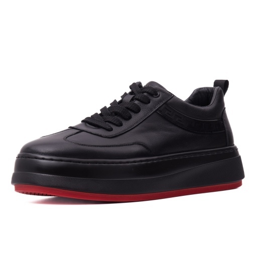 Pantofi barbati din piele naturala, Otter, E6E670016A 01-N, negru