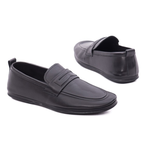 Pantofi barbati din piele naturala, Otter J2J280001A 01-N, negru - Img 3