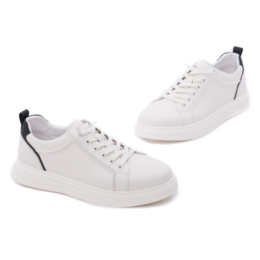 Pantofi barbati din piele naturala, Otter J2J280002A 47-N, alb - Img 2