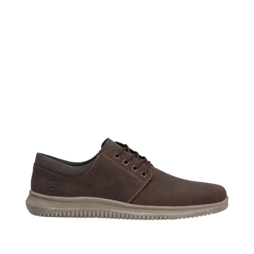 Pantofi barbati din piele naturala, Rieker 10424-22, maro - Img 7