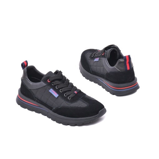 Pantofi barbati tip sneakers, diverse, 3MKD765011A 01-Z, negru - Img 6