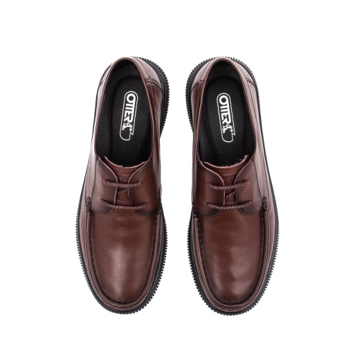 Pantofi casual, piele naturala, E6E600038B 02-N, maro - Img 6