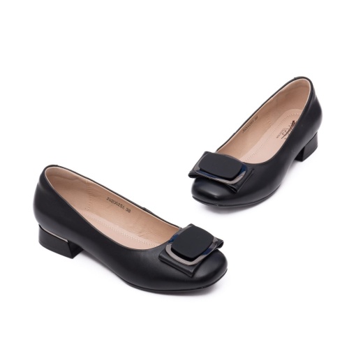 Pantofi cu toc mic, J8J820025A 01-N, negru - Img 2
