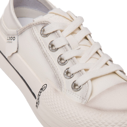 Pantofi dama casual in stil Converse, Pass Collection, X5X640012B 13-N, alb - Img 5