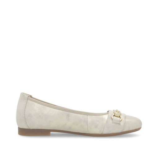 Pantofi dama casual, piele naturala, D0K10-90, bej - Img 6