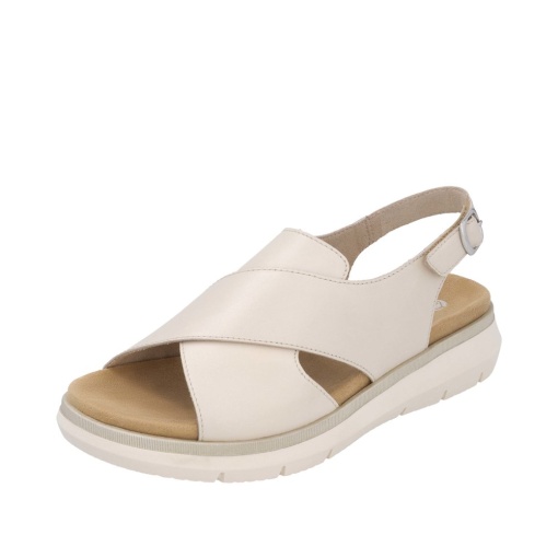 Pantofi dama casual, Remonte D2K56-60 din piele naturala, crem - Img 2