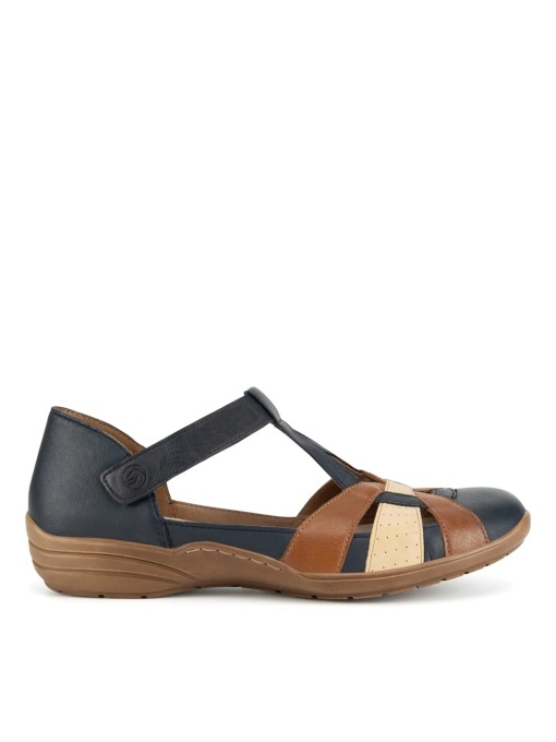 Pantofi dama de vara din piele naturala, Remonte R7601-14, bleumarin - Img 7