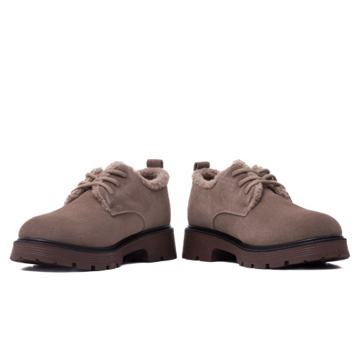 Pantofi dama din piele intoarsa, Karisma J8J870012B B2-I, taupe - Img 5