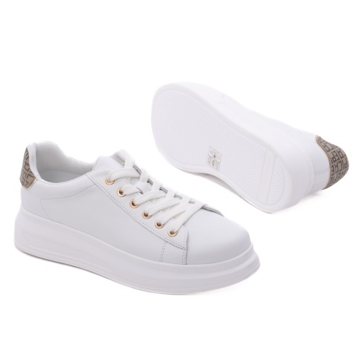 Pantofi dama din piele naturala, Epica M4M480003B J9-N, alb - Img 4