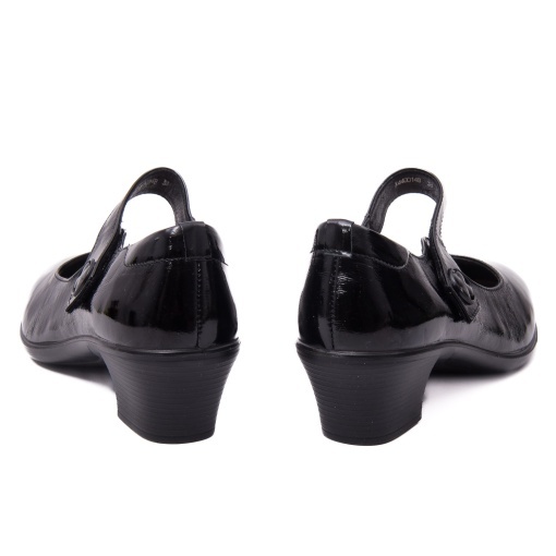 Pantofi dama din piele naturala lacuita, Karisma X4X440014B 01-L, negru - Img 6