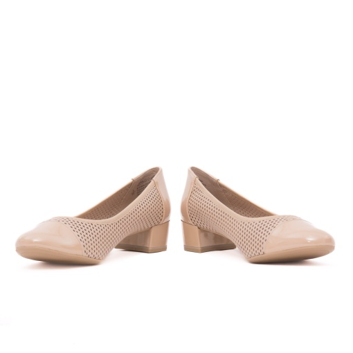 Pantofi dama eleganti din piele naturala, Caprice, 9-22504-44 408 BEIGE COMB, bej - Img 5