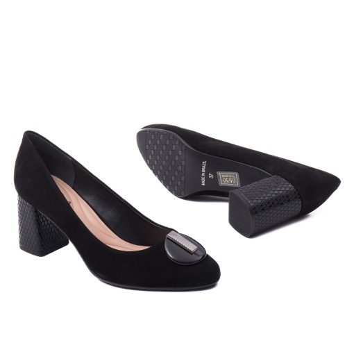 Pantofi dama eleganti din piele naturala, Epica, OE11804-561-877SOFT 01-2, negru - Img 4